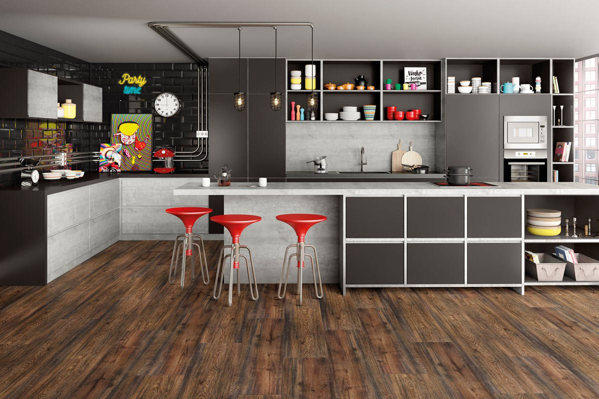Eucafloor New Elegance, Canyon Black Oak, Cozinha
